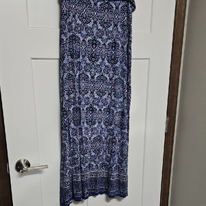Max Studio Blue Patterned Women's Skirt